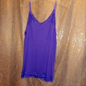 Purple camisole size 22/24. Lane Bryant. Excellent  condition.